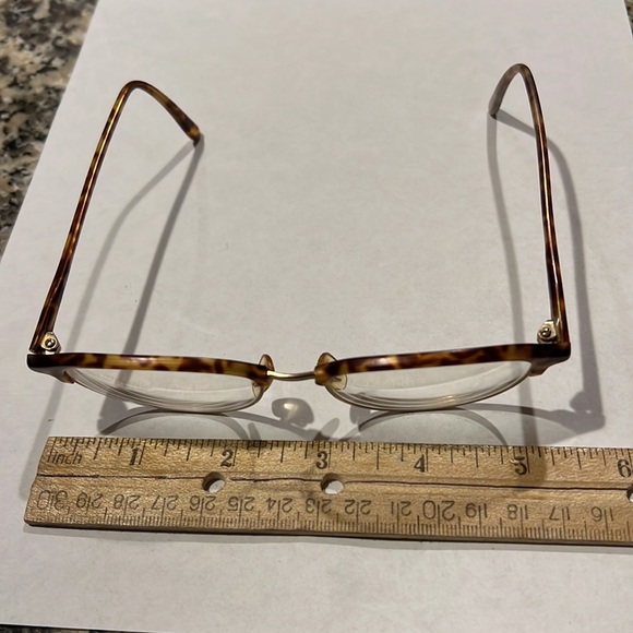 Giorgio Armani wire rim & tortoise shell frames w/glass case - Picture 12 of 17